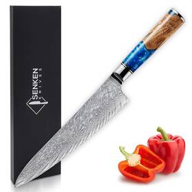 Senken Knives 655469983281 Damascus Steel Chefs Knife - Tsunami Collection 67-layer Japanese V