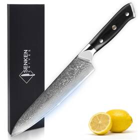 Senken Knives 699246960867 8 Inch Damascus Steel Chefs Knife - Shogun Collection 67-layer Japanese