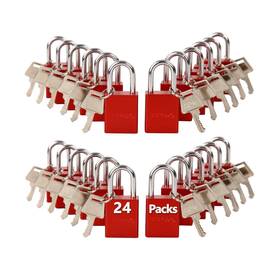 Na123-1117 Sepox Ultra-durable Anti-rust Outdoor Keyed Different Padlocks - Red 38mm