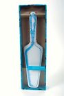 19269 Server Modern Cake Blue Wild Vintage Design Dessert White Scroll Eyes