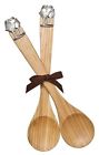 112989 Serving Pewter Goblets 2 - Spoons Id Solid Accent Set Bamboo