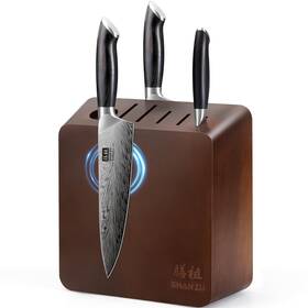 Shan Zu 714757569085 Magnetic Knife Block Double Sided Holder Universal... Fast Ship