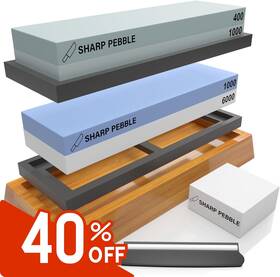 Sharp Pebble 313037326334 Knife Sharpening Stones Kit With 400/1000 And 1000/6000 Grit F