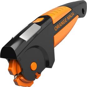 Sharp Pebble 445017170194 Orange Ninja All-in-1 Garden Tool And Knife Sharpener For Lawn Mower Blade Scissor