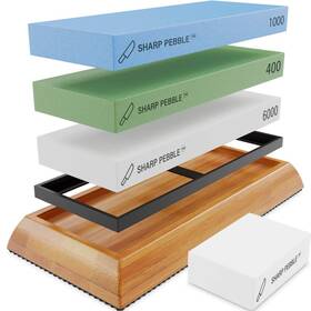 Sharp Pebble 792481369157 Knife Sharpening Stones Kit -grits 400/1000/6000 Extra Large Whe