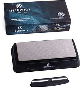 Sharphos 799467994389 Double Sided Diamond Sharpening Stone Plate Knife Sharpener Honing Polishing