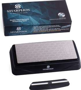 Dss-06p2 Sharphos Double Sided Diamond Sharpening Stone Plate Sharpener Honing Polishing