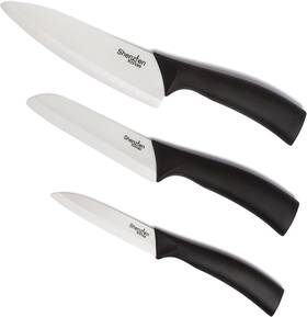 Ck11 Shenzhen Knives Ck09 Ck10 White Ceramic Knife Set - 3-piece Kitchen Bundle 6 Inch Chefs 5 Slic