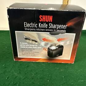 Ap119 Shun 901601410471 Electric Knife Sharpener By Kai Corporation Black Tested -works