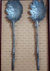 Su24ap Silver Salad Servers Leaf Holly Michael Michaud Seasons Pewter