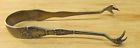 7-b7195 Silver Sugar Sterling 13.2 Grams Ornate Cube Tongs