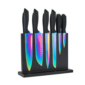 S238-2 Siplip Kitchen Knife Set With Magnetic Holder 15 Pieces High Carbon Stainless