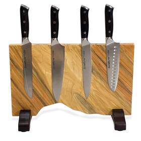 Sliceelite 669936077755 Xl Magnetic Knife Block Double Sided Artisan-finished Pine Wood St