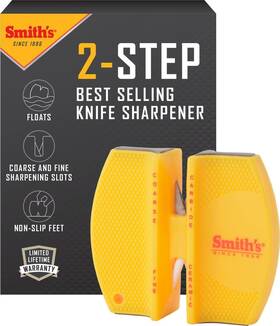 Smith And #039 S 343538775737 Smiths Ccks 2-step Knife Sharpener - Yellow Preset Coarse Fine