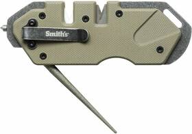 50980 Smith S Sharpeners Smiths Pp1 Tactical Knife Sharpener Pocket Clip Glass Break Desert Tan #50980