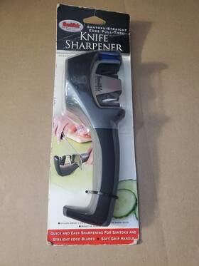 Smiths 027925015117 Knife Sharpener Standard And Santoku Knives