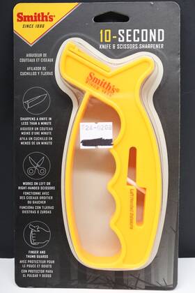 Smiths 027925190029 Sharpeners Yellow Tungsten Carbide Scissors And Knife Sharpener 60