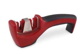Smiths 027925500248 50024 Santoku / Asian Knife Pull-thru Sharpener Red