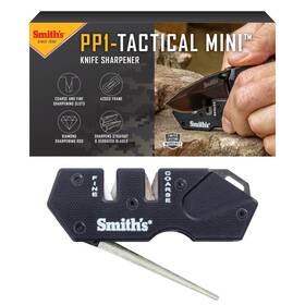 Smiths 027925509821 Smith S 50982 Pocket Pal Mini Tactical Knife Sharpener - Black 2 Stage Shar