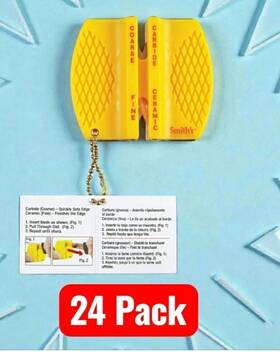 2101632 Smiths 24 New 7 Inch L Carbide/ceramic Knife Sharpener 800 Grit