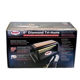 50008 Smiths Diamond Arkansas 3 Stone 8 Inch Tri-hone Knife Tools Sharpening System