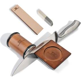 Sk-001 Snapkitch Rolling Knife Sharpener - Sharpening Kit With Leather Strop For Steel O