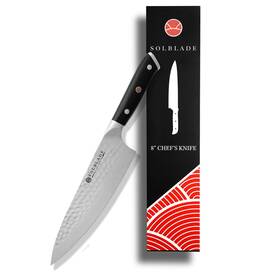 Vg10 Solblade 860011643302 Chef Knife 8 Inch Blade - Origin Series Japanese Damascus Steel Razo