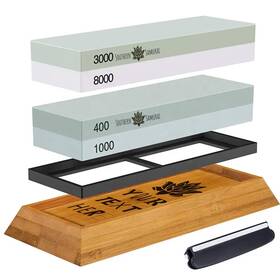 Ssamurai1 Southern Samurai Personalized Whetstone Set Custom Engraving Dual Grit Sharpening