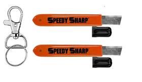 Ks-03 Speedy Sharp 2 Pack Carbide Knife Sharpener Key Chain And Hook Ring ... Fast Ship