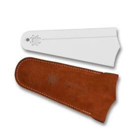 308f Spyderco Fine Grit Golden Stone Sharpener - Alumina Ceramic Duckfoot Shape