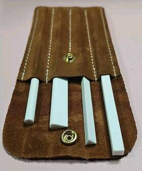 400f Spyderco 716104640508 Ceramic File Set With Suede Pouch