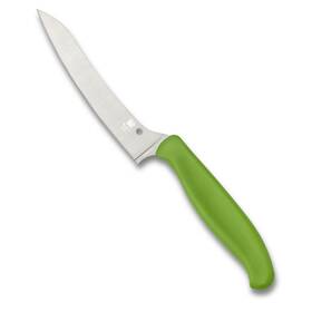 Sck14pgn Spyderco Z-cut Kitchen Knife With 4.4 Inch Pointed Tip Cts Bd1n Stainless Steel B