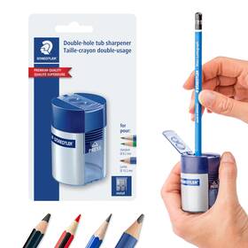 Staedtler 031901939670 Pencil Sharpener With 2 Holes - Dual Size Manual For Stan
