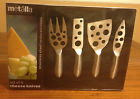 Stainless Steel Handles Blades Metalla Cheese Knives Set Of 4 Box Collection 022494114087