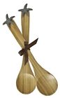 112987 Star Solid Bamboo Id - Spoons Fish Accent 2 Pewter Serving Set