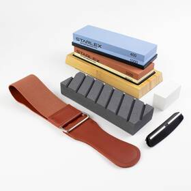 Starlex 199284308626 Premium Knife Sharpening Stone Set Dual Grit Whetstones 400/1000 And 3000/800