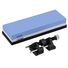 Stepok 627683245292 Sharpening Stone And Jig Kit Horning Guide Whetstone 2 Sides Grit 400/10