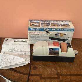 Hws-300 Stonycraft Electric Home Knife Sharpener Wide Wheel-wa 320 Grit Model No