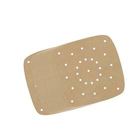 Strendier 603996195561 Air Fryer Parchment Paper Set Of 200 8.5 Inch Unbleached Perforated Square