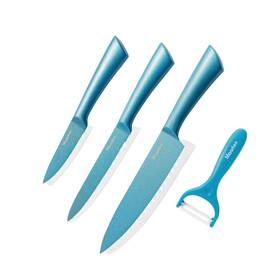 Do-1213-blue Strendier Maarten Kitchen Knives Set - 4 Piece Stainless Steel Chef Knife With Shea