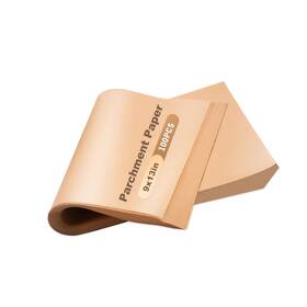 Fox000612 Strendier 100 Pcs Unbleached Parchment Paper 23cm X 33cm Baking Air Fryer
