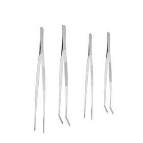 Gudgo-1 Strendier 4 Pcs Kitchen Tweezers Fine Cooking Tongs 10 Inch And 12 Stainless Steel P