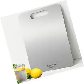 Ne02 Strendier Titanium Cutting Board 13.4 Inch X 9 - 2mm Extra Thick Pure Chopping