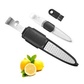 Nmpsq-001 Strendier Lemon Zester Tool 4-in-1 With Channel Knife Grater Peeler And Stripper Sta Inch