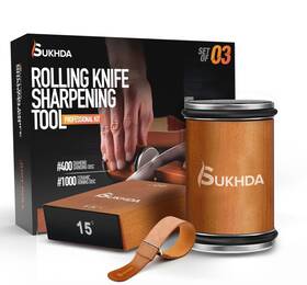 Ks-1001 Sukhda Rolling Knife Sharpener Kit - Diamond And Ceramic Sharpeners 15 20