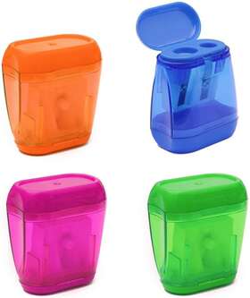 W909k-11-n Sumaju Pencil Sharpeners 4 Pcs Sharpener Manual Red Blue Yellow Green