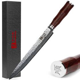 Sl-dk10411rn Sunlong Carving Knives 10 Inch Pro Slicer Japanese Hammered Damascus S