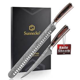 Sn-06-2s Sunnecko Professional Bbq Carving Knife Set Slicing And Boning For Mea