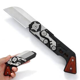 Sunyglowy 797387683284 Suny Glowii Mini Folding Pocket Knife 7.2 Inches Wooden Handle Wit