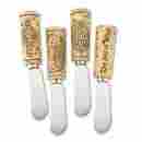 Supre-5197-fba Supreme Housewares New Vintage Wine Cork Cheese Spreader Set Of 4 855910519704